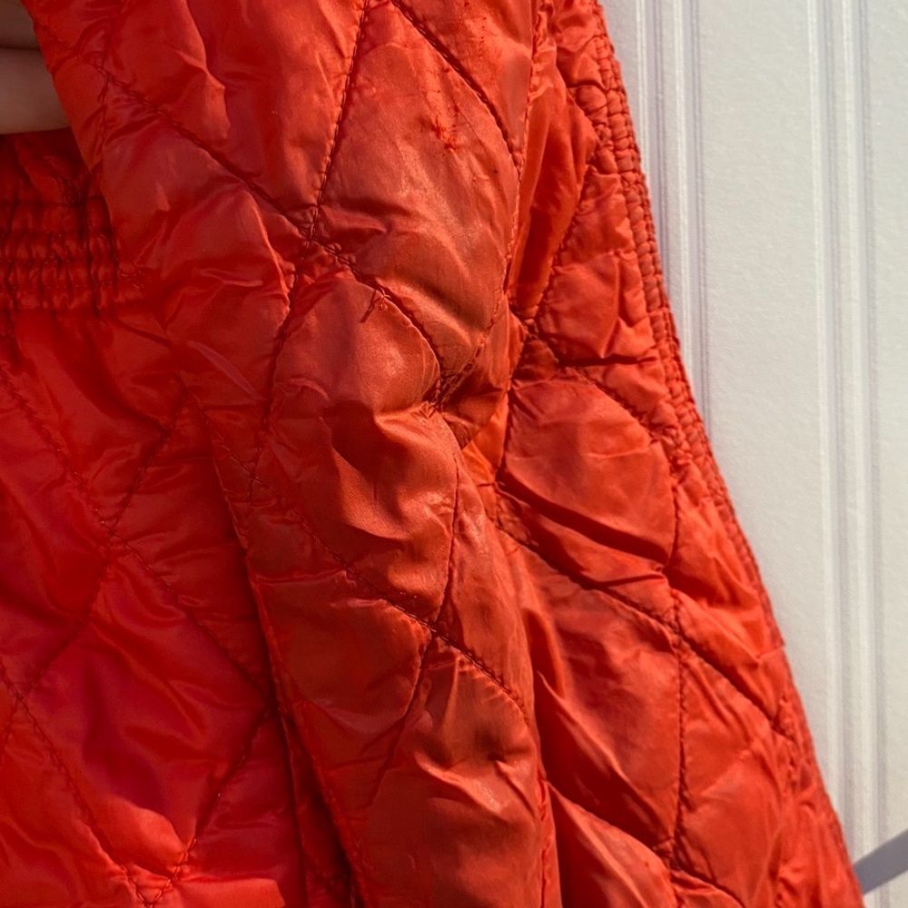 Burberry Kids Red Quilted Jacket with Hood Sz 12Y - Picture 5 of 13